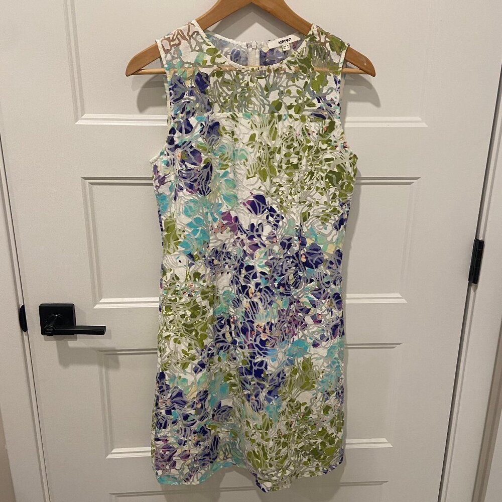 Beautiful Floral Lined Dress - image 2